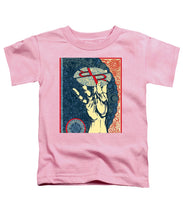 Rubino Hand - Toddler T-Shirt Toddler T-Shirt Pixels Pink Small 