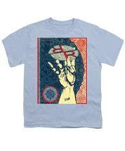 Rubino Hand - Youth T-Shirt Youth T-Shirt Pixels Light Blue Small 