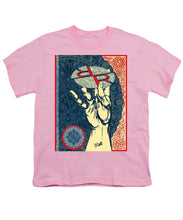 Rubino Hand - Youth T-Shirt Youth T-Shirt Pixels Pink Small 