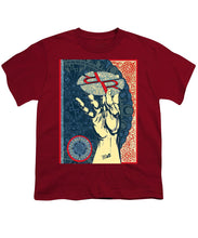 Rubino Hand - Youth T-Shirt Youth T-Shirt Pixels Cardinal Small 