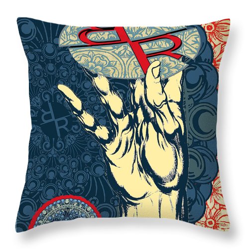Rubino Hand - Throw Pillow Throw Pillow Pixels 14