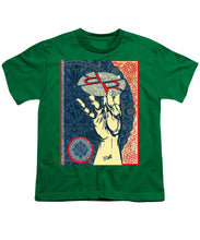 Rubino Hand - Youth T-Shirt Youth T-Shirt Pixels Kelly Green Small 
