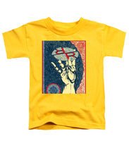 Rubino Hand - Toddler T-Shirt Toddler T-Shirt Pixels Yellow Small 