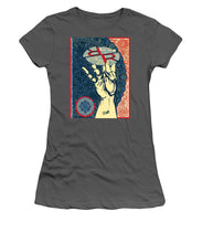 Rubino Hand - Women's T-Shirt (Athletic Fit) Women's T-Shirt (Athletic Fit) Pixels Charcoal Small 