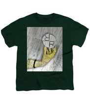Rubino Hands Study - Youth T-Shirt Youth T-Shirt Pixels Hunter Green Small 