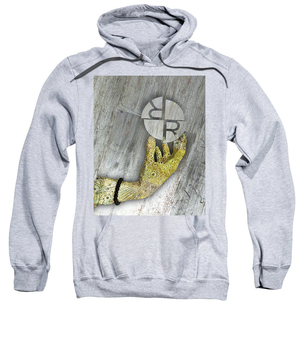 Rubino Hands Study - Sweatshirt Sweatshirt Pixels Heather Small 