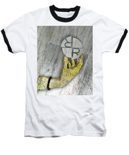 Rubino Hands Study - Baseball T-Shirt Baseball T-Shirt Pixels White / Black Small 