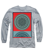 Rubino Indian Mandala - Long Sleeve T-Shirt Long Sleeve T-Shirt Pixels Heather Small 