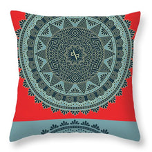 Rubino Indian Mandala - Throw Pillow Throw Pillow Pixels 14" x 14" Yes 