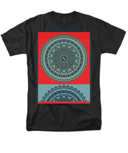 Rubino Indian Mandala - Men's T-Shirt  (Regular Fit) Men's T-Shirt (Regular Fit) Pixels Black Small 