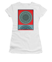 Rubino Indian Mandala - Women's T-Shirt (Athletic Fit) Women's T-Shirt (Athletic Fit) Pixels White Small 
