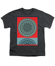 Rubino Indian Mandala - Youth T-Shirt Youth T-Shirt Pixels Charcoal Small 