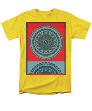 Rubino Indian Mandala - Men's T-Shirt  (Regular Fit) Men's T-Shirt (Regular Fit) Pixels Yellow Small 