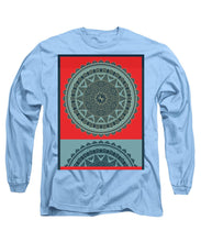 Rubino Indian Mandala - Long Sleeve T-Shirt Long Sleeve T-Shirt Pixels Carolina Blue Small 