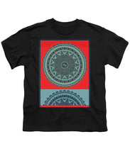 Rubino Indian Mandala - Youth T-Shirt Youth T-Shirt Pixels Black Small 
