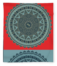 Rubino Indian Mandala - Blanket Blanket Pixels 50" x 60" Plush Fleece 