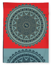 Rubino Indian Mandala - Blanket Blanket Pixels 60" x 80" Plush Fleece 