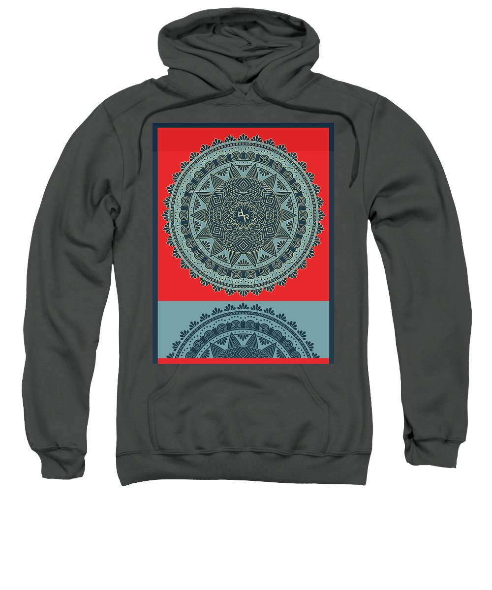 Rubino Indian Mandala - Sweatshirt Sweatshirt Pixels Charcoal Small 