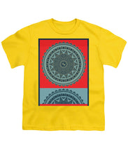 Rubino Indian Mandala - Youth T-Shirt Youth T-Shirt Pixels Yellow Small 