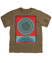 Rubino Indian Mandala - Youth T-Shirt Youth T-Shirt Pixels Safari Green Small 
