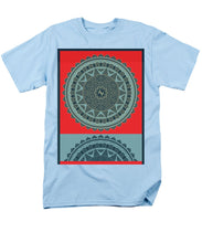 Rubino Indian Mandala - Men's T-Shirt  (Regular Fit) Men's T-Shirt (Regular Fit) Pixels Light Blue Small 
