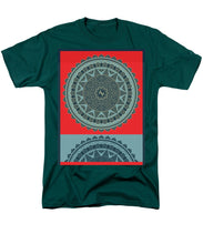 Rubino Indian Mandala - Men's T-Shirt  (Regular Fit) Men's T-Shirt (Regular Fit) Pixels Hunter Green Small 