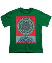 Rubino Indian Mandala - Youth T-Shirt Youth T-Shirt Pixels Kelly Green Small 
