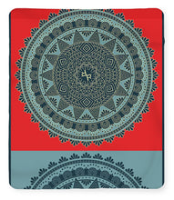 Rubino Indian Mandala - Blanket Blanket Pixels 50" x 60" Sherpa Fleece 