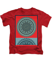 Rubino Indian Mandala - Kids T-Shirt Kids T-Shirt Pixels Red Small 