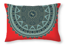 Rubino Indian Mandala - Throw Pillow Throw Pillow Pixels 20" x 14" No 