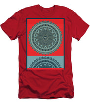 Rubino Indian Mandala - Men's T-Shirt (Athletic Fit) Men's T-Shirt (Athletic Fit) Pixels Red Small 