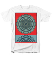 Rubino Indian Mandala - Men's T-Shirt  (Regular Fit) Men's T-Shirt (Regular Fit) Pixels White Small 