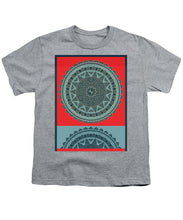 Rubino Indian Mandala - Youth T-Shirt Youth T-Shirt Pixels Heather Small 