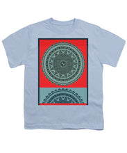 Rubino Indian Mandala - Youth T-Shirt Youth T-Shirt Pixels Light Blue Small 
