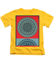 Rubino Indian Mandala - Kids T-Shirt Kids T-Shirt Pixels Yellow Small 