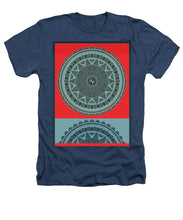 Rubino Indian Mandala - Heathers T-Shirt Heathers T-Shirt Pixels Navy Small 