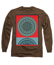 Rubino Indian Mandala - Long Sleeve T-Shirt Long Sleeve T-Shirt Pixels Coffee Small 