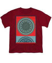 Rubino Indian Mandala - Youth T-Shirt Youth T-Shirt Pixels Cardinal Small 