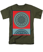 Rubino Indian Mandala - Men's T-Shirt  (Regular Fit) Men's T-Shirt (Regular Fit) Pixels Military Green Small 