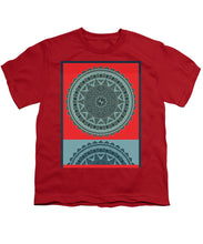 Rubino Indian Mandala - Youth T-Shirt Youth T-Shirt Pixels Red Small 
