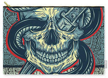 Rubino Logo Tattoo Skull - Carry-All Pouch Carry-All Pouch Pixels Large (12.5" x 8.5")  