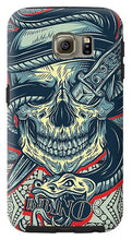 Rubino Logo Tattoo Skull - Phone Case Phone Case Pixels Galaxy S6 Tough Case  