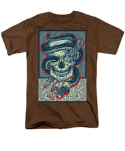 Rubino Logo Tattoo Skull - Men's T-Shirt  (Regular Fit) Men's T-Shirt (Regular Fit) Pixels Coffee Small 