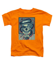 Rubino Logo Tattoo Skull - Toddler T-Shirt Toddler T-Shirt Pixels Orange Small 