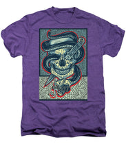 Rubino Logo Tattoo Skull - Men's Premium T-Shirt Men's Premium T-Shirt Pixels Deep Purple Heather Small 
