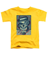 Rubino Logo Tattoo Skull - Toddler T-Shirt Toddler T-Shirt Pixels Yellow Small 