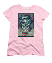Rubino Logo Tattoo Skull - Women's T-Shirt (Standard Fit) Women's T-Shirt (Standard Fit) Pixels Pink Small 