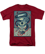 Rubino Logo Tattoo Skull - Men's T-Shirt  (Regular Fit) Men's T-Shirt (Regular Fit) Pixels Cardinal Small 