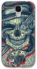 Rubino Logo Tattoo Skull - Phone Case Phone Case Pixels Galaxy S4 Case  