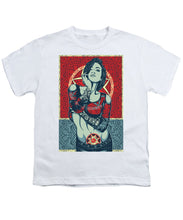 Rubino Mandala Woman Cool - Youth T-Shirt Youth T-Shirt Pixels White Small 